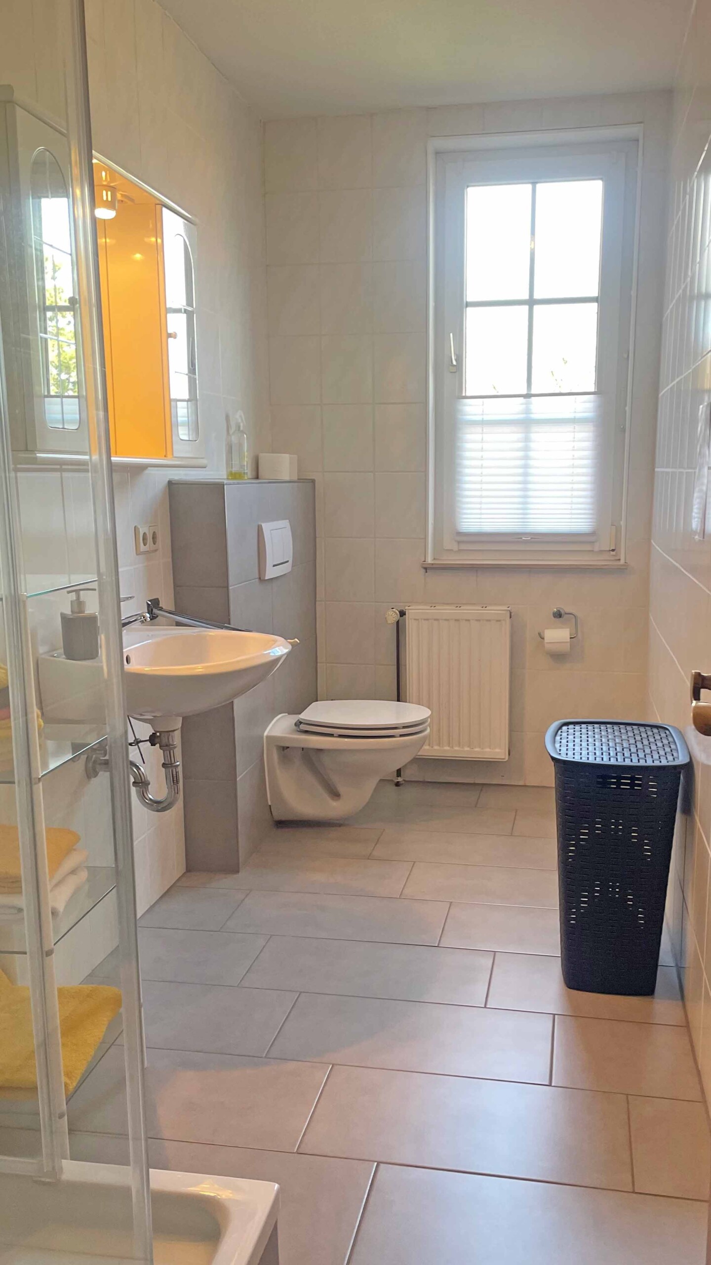 Badezimmer im Gästehaus Wedework in der Wedemark