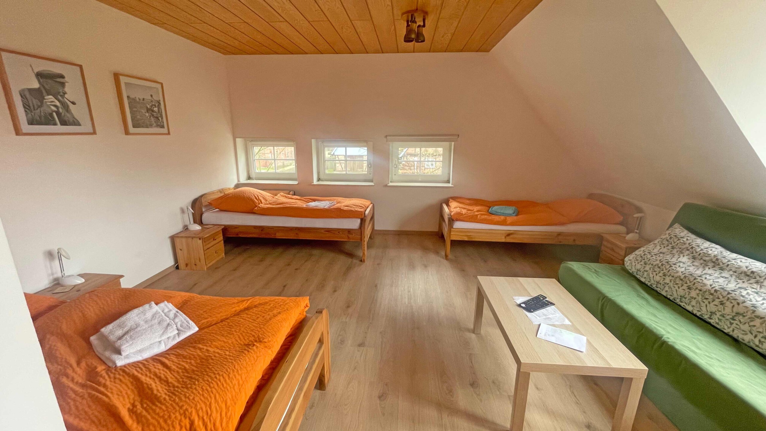 Mehrbettzimmer im Gästehaus Wedework in der Wedemark