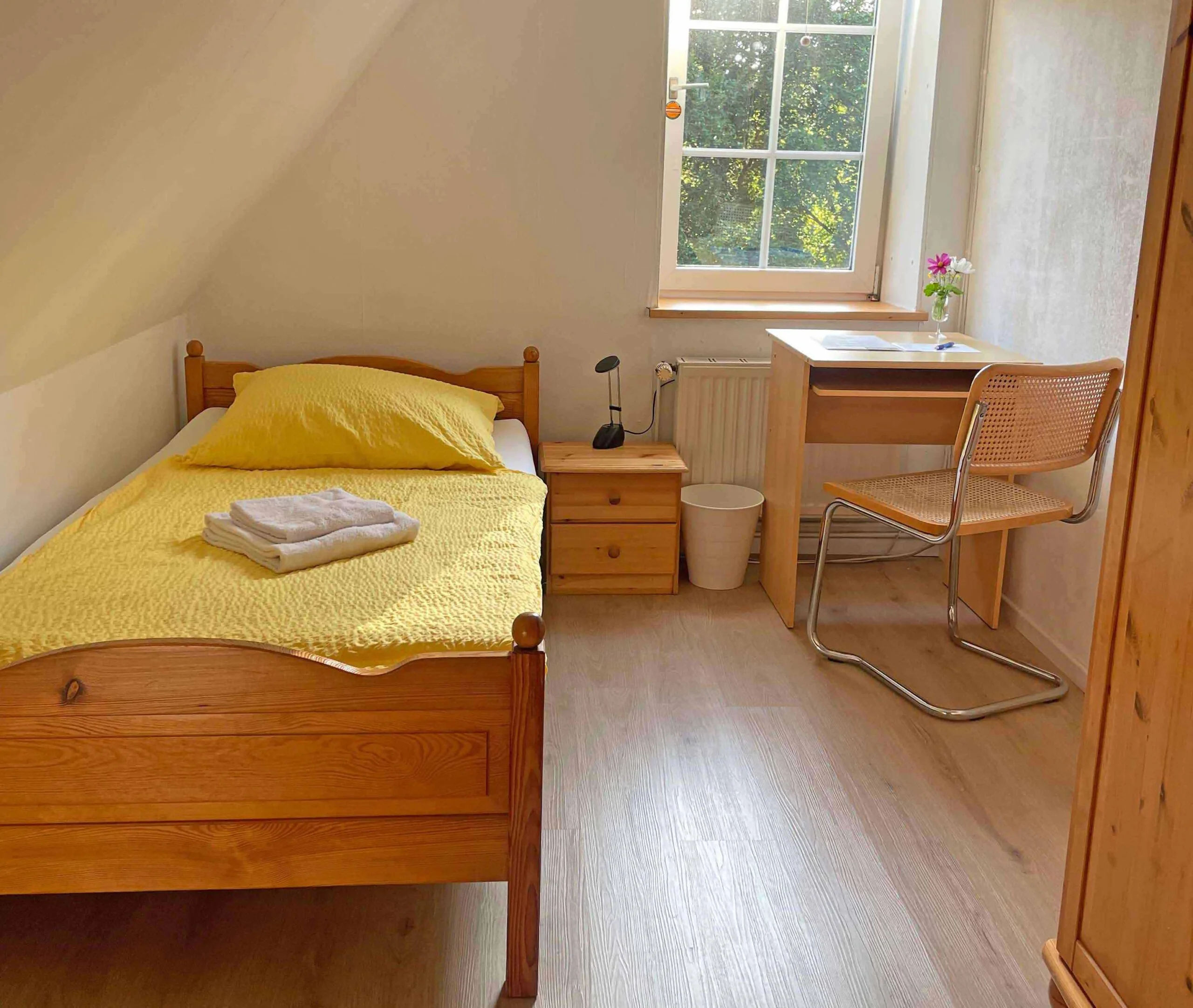 Einzelzimmer im Gästehaus Wedework in der Wedemark